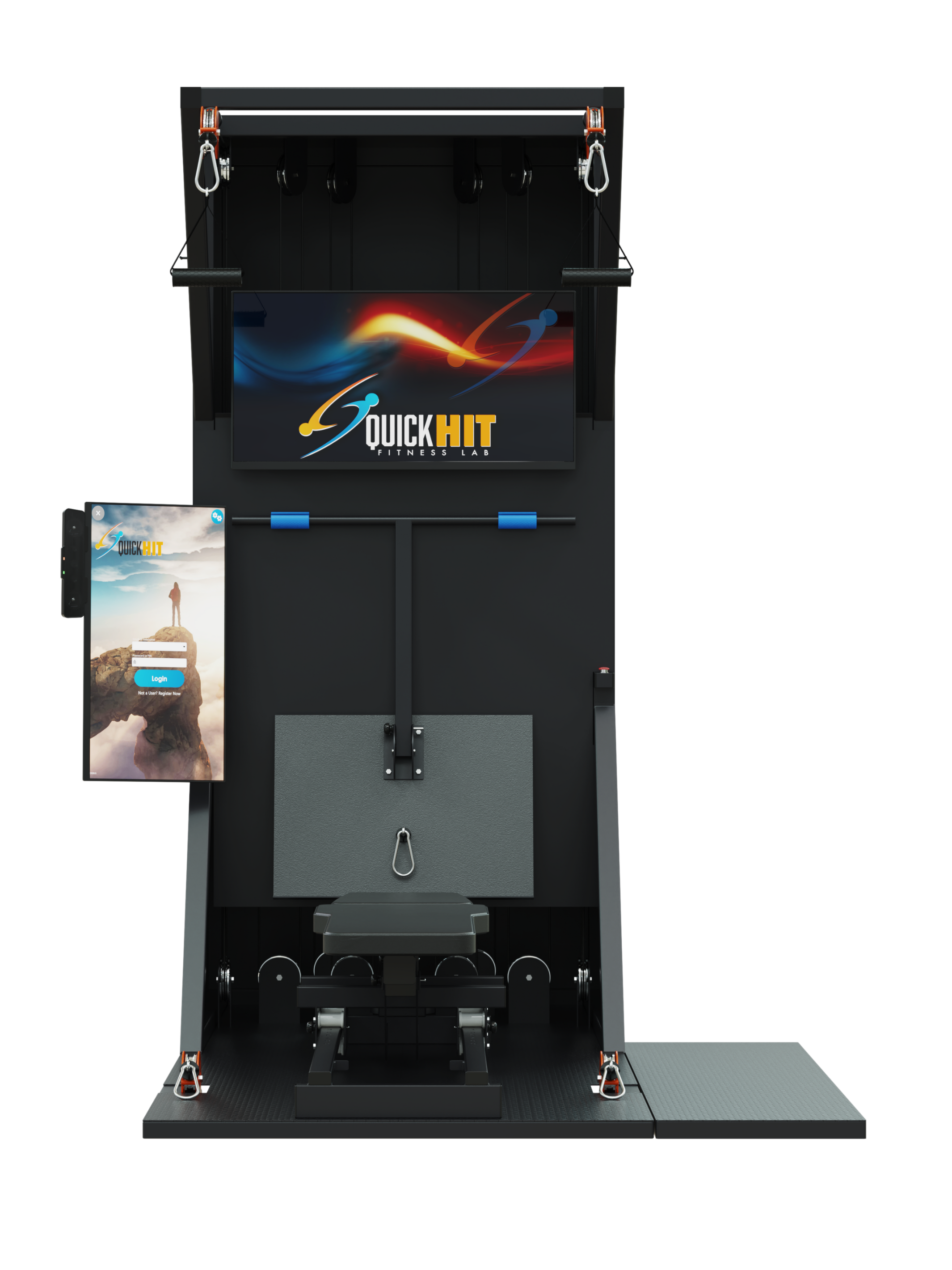 Front view of QuickHIT's pinnacle resistance machine